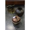 Image 2 : BRASS COAL HOD AND TWO COPPER ITEMS