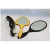 Image 1 : ANTIQUE DRESSER MIRRORS + BRUSH