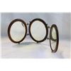 Image 1 : ANTIQUE MAHOGANY TRIPLE VANITY MIRROR