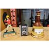 Image 1 : KODAK CAMERA, BELLS WHISKEY DECANTER + JOHNNY WALKER