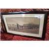 Image 1 : ANTIQUE MAHOGANY FRAMED PRINT
