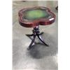 Image 1 : ANTIQUE MAHOGANYLEATHER INSERT CLOVE LEAF PARLOR TABLE