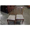 Image 1 : PAIR OF VINTAGE OAK CHAIRS