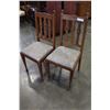 Image 2 : PAIR OF VINTAGE OAK CHAIRS