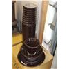 Image 2 : 2-PIECE LARGE BROWN TOWER INSULATOR