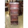 Image 1 : SMALL MAHOGANY STEP BACK BOOKSEHLF