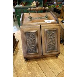 ANTIQUE COAL BOX AND ASH POT