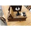 Image 2 : ANTIQUE OAK CASED WALL PHONE