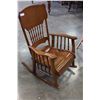 Image 1 : ANTIQUE OAK ROCKING CHAIR