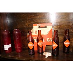 CRUSH BOTTLES AND OPENER AND CASE AND PRAYER CANDLES