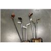 Image 2 : TWO ANTIQUE GOLF BAGS AND CLUBS