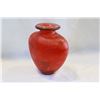 Image 1 : RED ART GLASS VASE