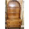 Image 1 : ANTIQUE OAK BARLEY TWIST OPEN SHELF CABINET