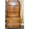 Image 2 : ANTIQUE OAK BARLEY TWIST OPEN SHELF CABINET