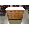 Image 1 : VINTAGE MRLE TOP CHEST OF DRAWERS