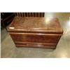 Image 1 : WALNUT WATERFALL BLANKET BOX