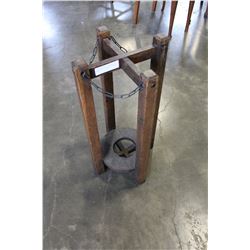 VINTAGE MISSION OAK UMBRELLA STAND