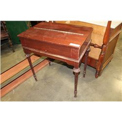 MAHOGANY LIFT TOP WRITING DESK