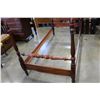 Image 2 : ANTIQUE MAHOGANY SINGLE SIZE POSTER BED FRAME