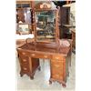 Image 1 : ANTIQUE MAHOGANY VANITY WITH MIRROR