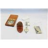 Image 1 : COMPASS, ANTIQUE KEYS + POCKET KNIVES
