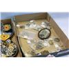 Image 2 : TWO TRAYS OF MILITARY BUTTONS PATCHES BADGES ETC