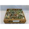 Image 1 : TRAY OF MARBLES BUTTONS AND SQAURE NAILS ETC