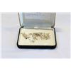 Image 1 : VINTAGE RHINESTONE PIN AND EARRING SET