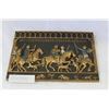 Image 1 : HAMD MADE IN ENGLAND WALL PLAQUE TAKEN FROM FAMOUS TAPESTRY OF ENGLISH DUKES