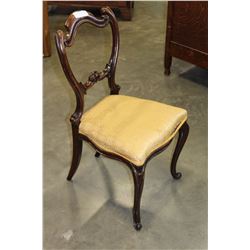 ANTIQUE BALLOON BACK CHAIR