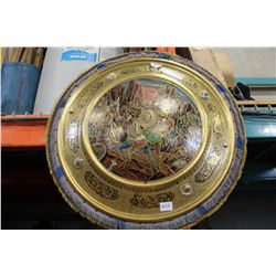 SPANISH HAND PAINTED METAL SHIELD