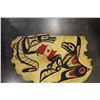 Image 1 : SIGNED NATIVE PAINTING ON PARCHMENT
