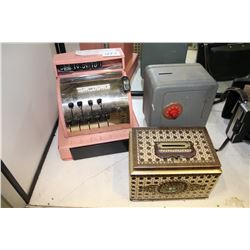 KIDS CASH REGISTER SAFE AND BANK