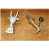 Image 1 : VINTAGE COPPER SPOUT AND RAM BOOT HORN