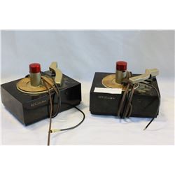 TWO AS FOUND RCA VICTOR 45 TURNTABLES