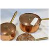 Image 2 : TWO VINTAGE COPPER LIDDED POTS