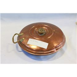 COPPER BED WARMER