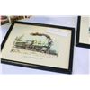 Image 2 : TWO VINTAGE FRAMED RAILROAD PRINTS AND BOOK