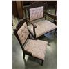 Image 2 : 3 piece East lake upholstered settee and two side chairs