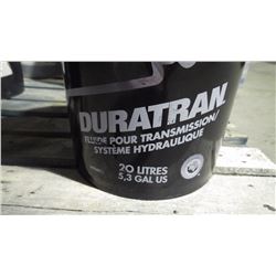 1- 20 litre pail of Petrocan Dura Tran hydraulic oil