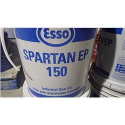 6 pails of Esso Spartan EP 150 industrial gear and hydraulic oil