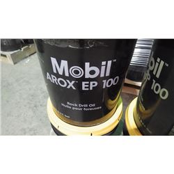 4 - 18.9 litre pails of Mobile Airox EP100 Rock Drill oil / hydraulic oil