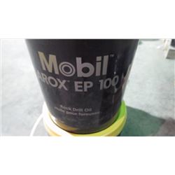 4 - 18.9 litre pails of Mobile Airox EP100 Rock Drill oil / hydraulic oil