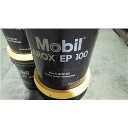 4 - 18.9 litre pails of Mobile Airox EP100 Rock Drill oil / hydraulic oil