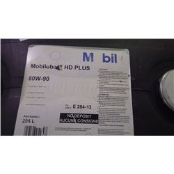 205 litre Mobilube HD plus 80-W90 gear lube