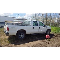 2006 Ford F250 crew cab 5.4L V8 auto 4 x 4 221,000 kms Vin# 1FTSW21557EB37476 Newer tires, no front 