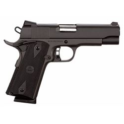 Rock Island 51443 Rock Standard MS Single 45 ACP 4.25" 8+1 Black Rubber Grip Black Parkerized