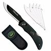 Image 1 : Outdoor Edge RO10C Razor Pro Folder 3.5" 420J2 Stainless Razor/Zipper Black