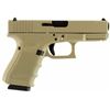 Image 1 : Glock  G19 Double 9mm Luger 4.01" 15+1 Desert Tan Interchangeable Backstrap Grip Desert Tan Cerakote