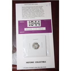 1944 SILVER 5 CENT COIN
